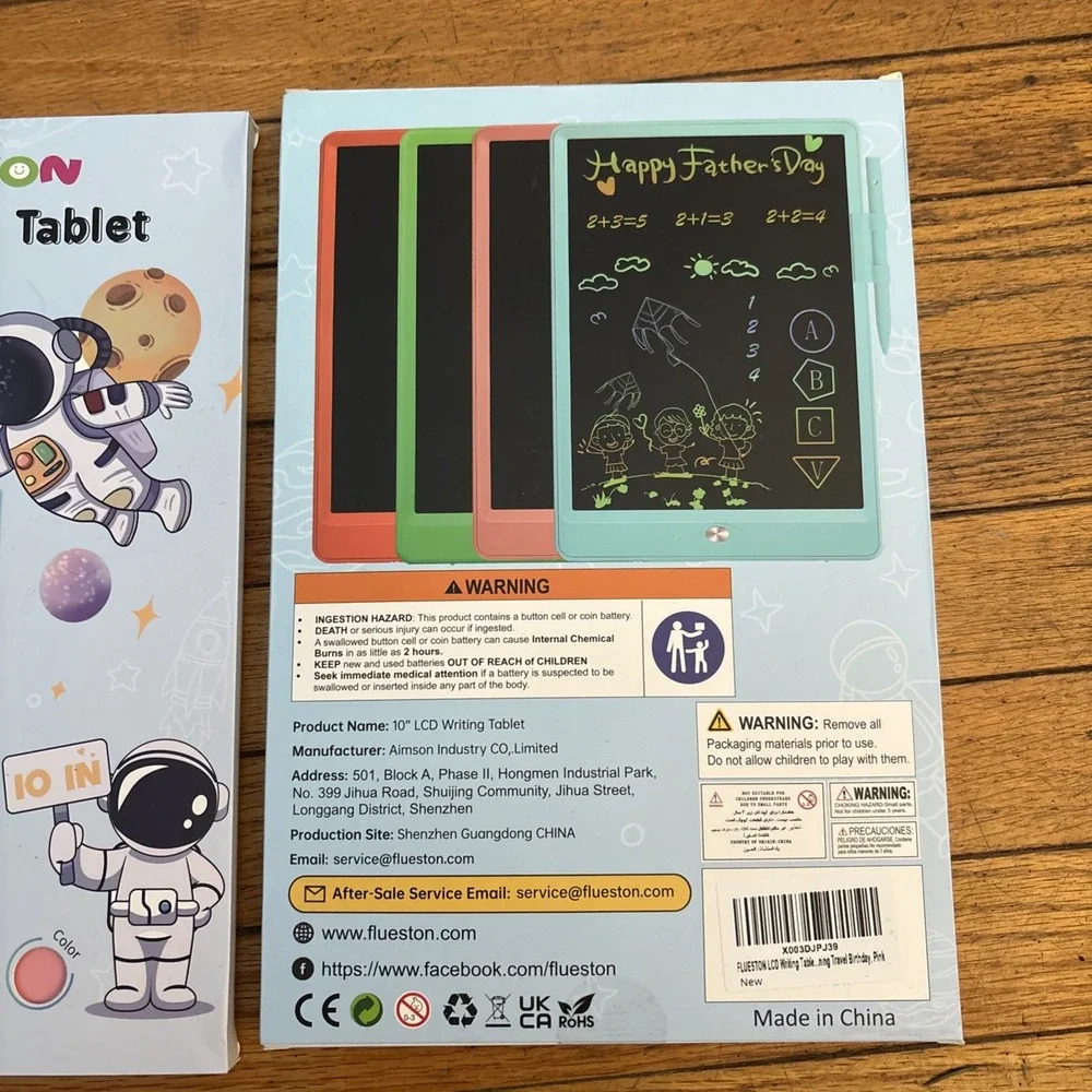 2 Tablets! LCD Writing Tablet for Kids 10‎ Inch, Toys for Girls Boys Drawing Pad